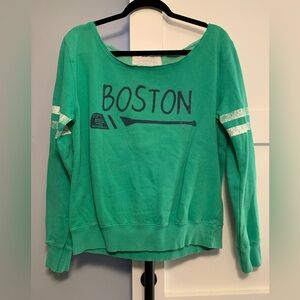 Boston Women's Green Sweatshirt